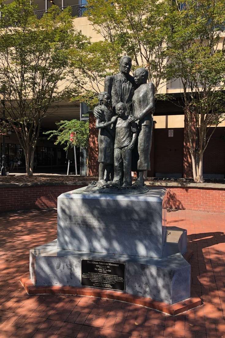 The Deep South USA - statue of Slave Trading